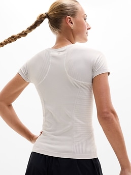 Momentum Seamless Tee - White - image 3