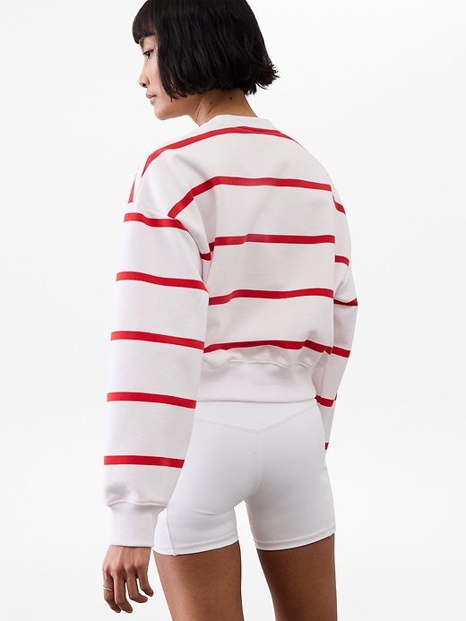 Image number 2 showing, Heavyweight Terry Crop Crew Sweatshirt