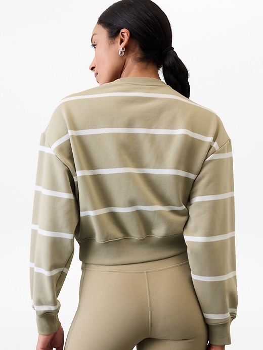 Image number 2 showing, Heavyweight Terry Crop Crew Sweatshirt