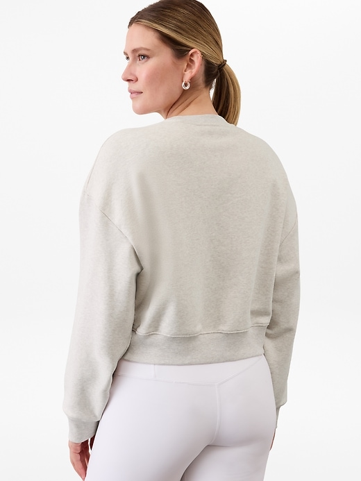 Image number 6 showing, Terry Crop Crew Sweatshirt