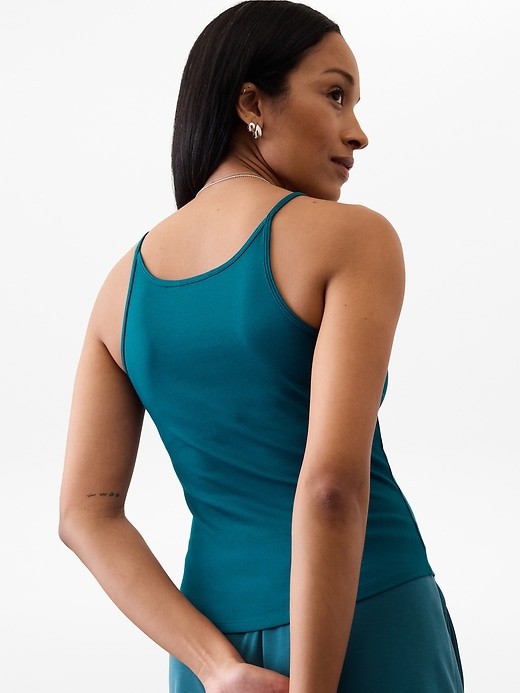 Image number 3 showing, Signature Rib Thin Strap Tank