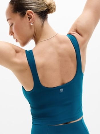 Transcend Square Neck Crop Sports Bra D-DD