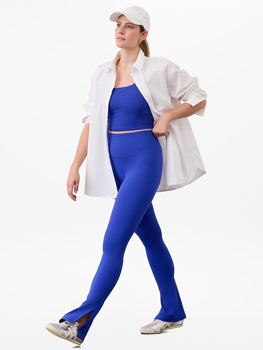 Image number 7 showing, Elation Ultra High Rise Split Slim Flare Pant