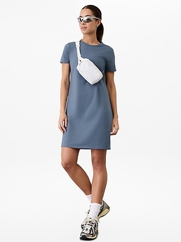 Essential Tee Dress - Blue - image 2