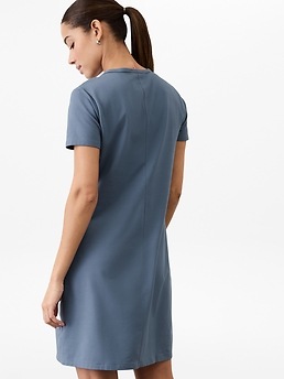 Essential Tee Dress - Blue - image 3