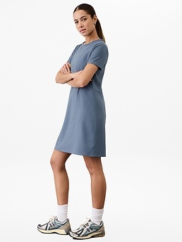Essential Tee Dress - Blue - image 4
