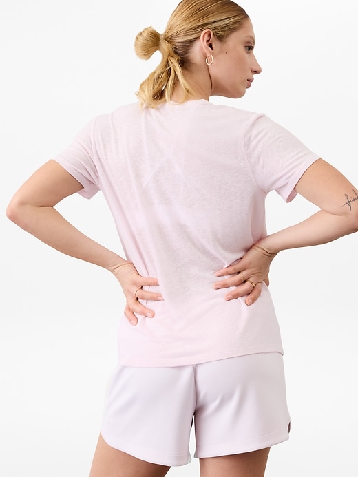 Image number 7 showing, Getaway Linen Blend Tee