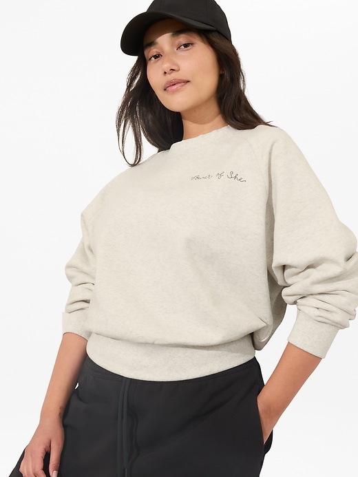 Image number 4 showing, Power of She Embroidered Crew Sweatshirt