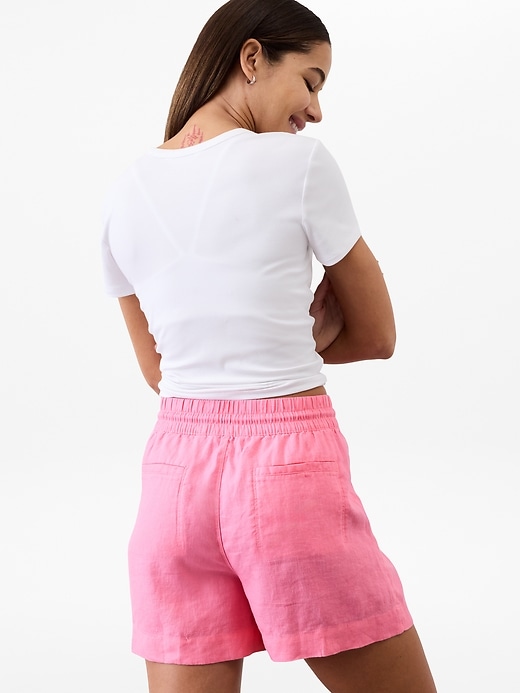 Image number 2 showing, Retreat Linen Mid Rise 4" Short