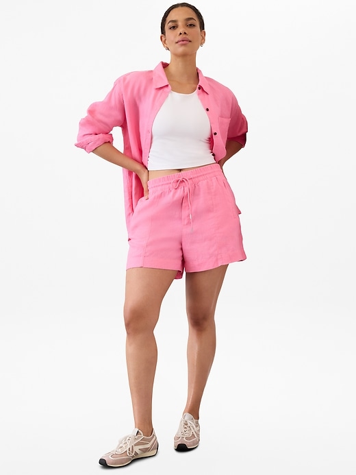 Image number 4 showing, Retreat Linen Mid Rise 4" Short