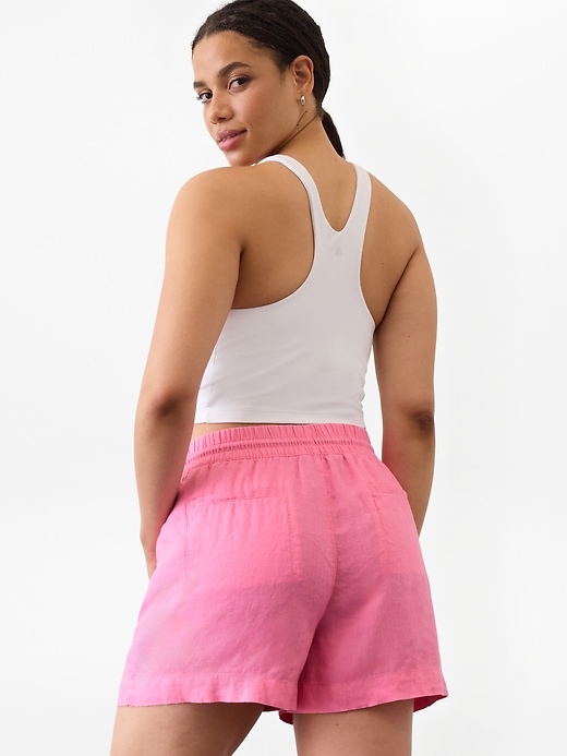 Image number 5 showing, Retreat Linen Mid Rise 4" Short