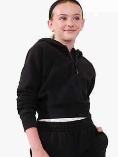 Athleta Girl All Day Half Zip Hoodie