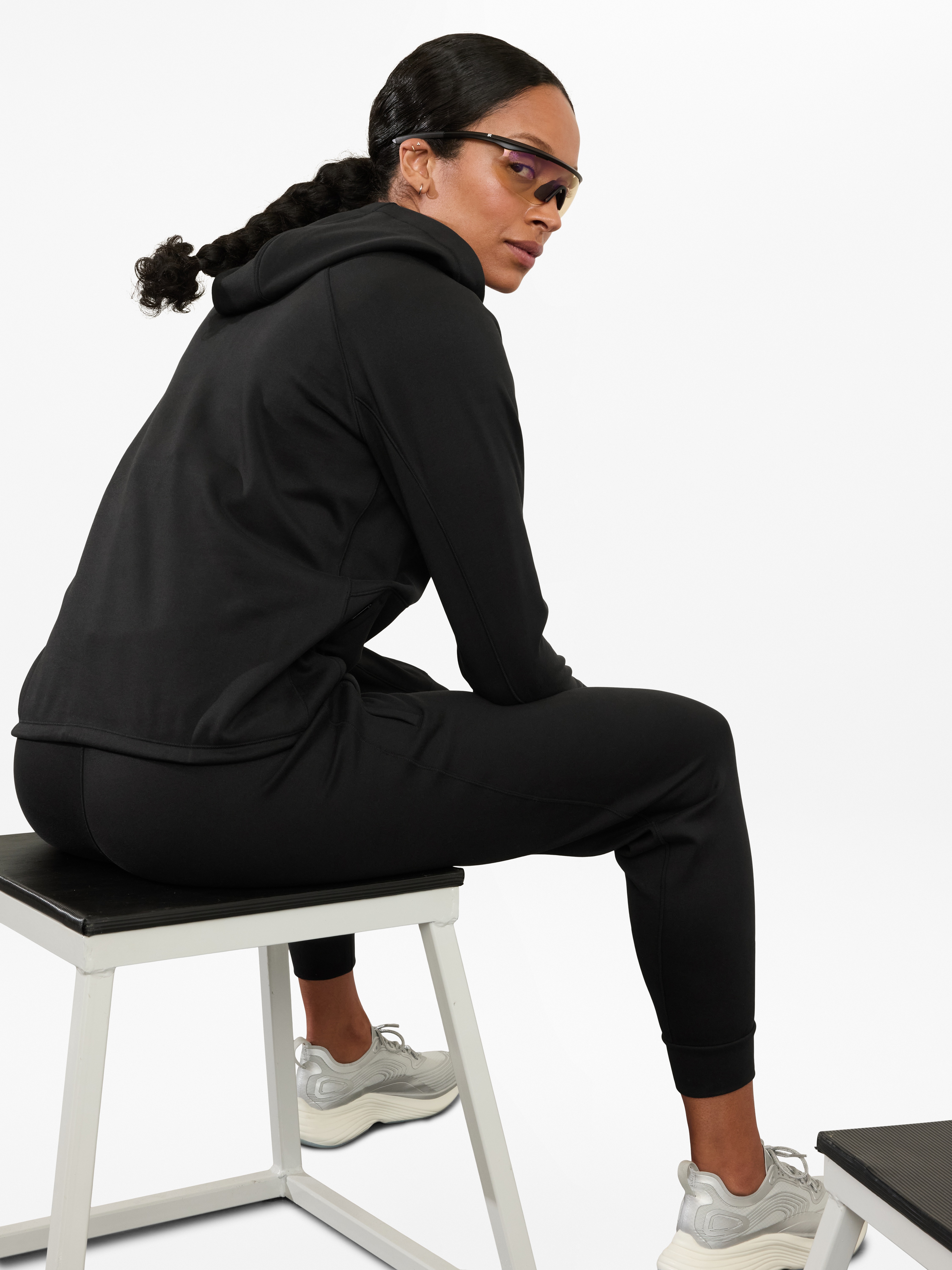 Unstoppable Fleece Lined Half Zip Sweatshirt - Black - View 15