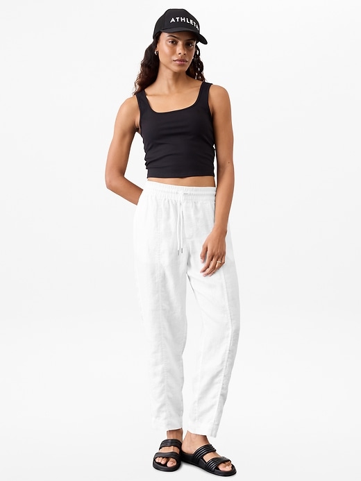 Image number 2 showing, Retreat High Rise Linen Ankle Pant