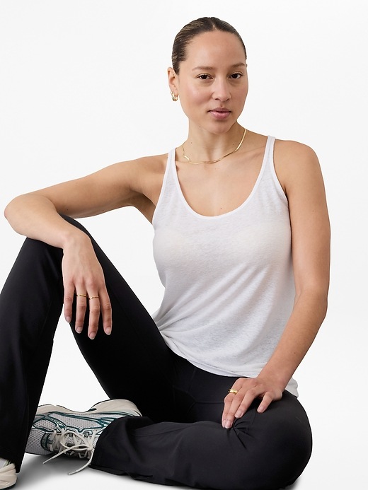 Getaway Linen Blend Tank