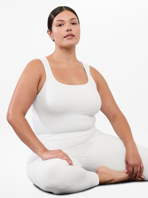 Image number 3 showing, Transcend Square Neck Crop Sports Bra D-DD