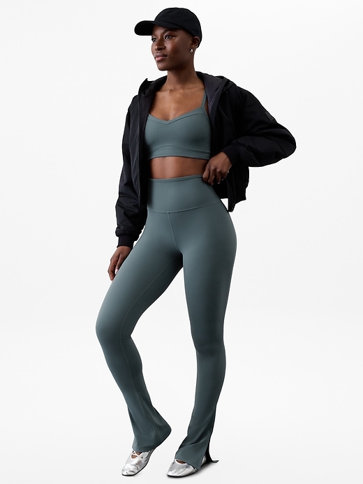 Image number 5 showing, Elation Ultra High Rise Split Slim Flare Pant