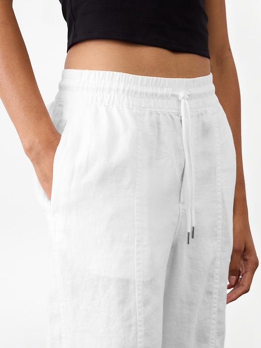 Image number 5 showing, Retreat High Rise Linen Ankle Pant
