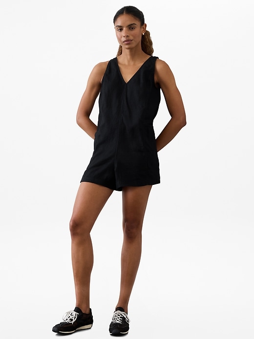 Image number 1 showing, Retreat Linen Romper