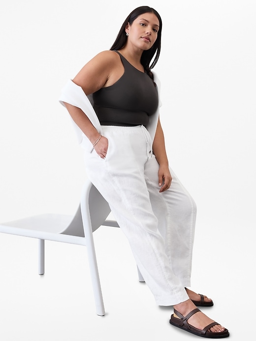 Image number 6 showing, Retreat High Rise Linen Ankle Pant