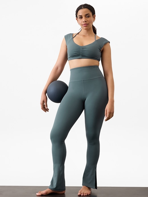Image number 1 showing, Elation Ultra High Rise Split Slim Flare Pant