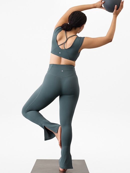 Image number 2 showing, Elation Ultra High Rise Split Slim Flare Pant