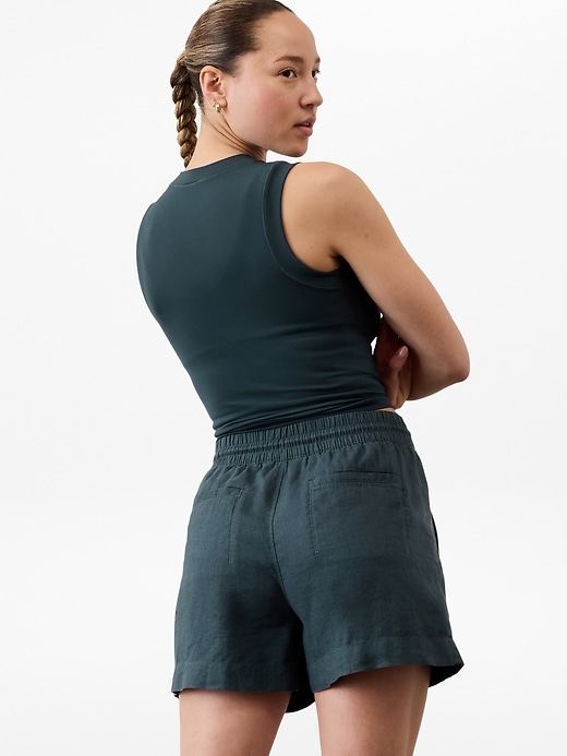 Image number 3 showing, Retreat Linen Mid Rise 4" Short