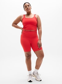 Transcend Square Neck Crop Sports Bra D-DD