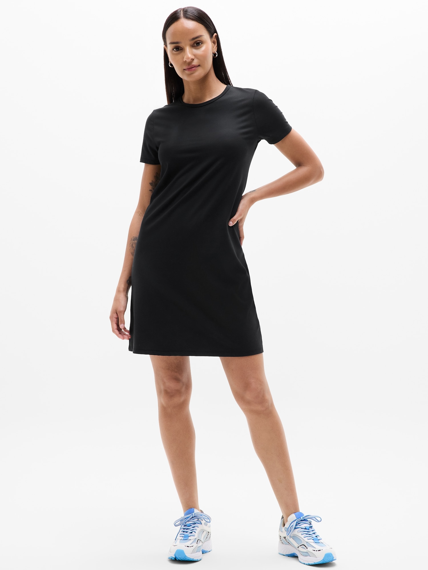 Женское платье Athleta Essential Tee, цвет: Чёрный