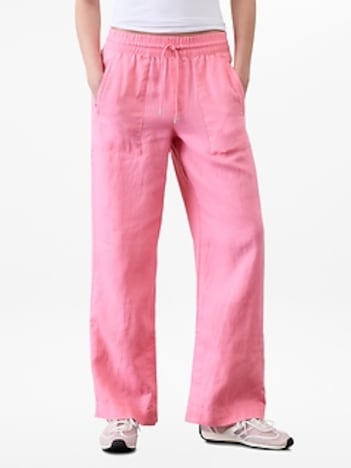 Retreat Linen High Rise Wide Leg Pant
