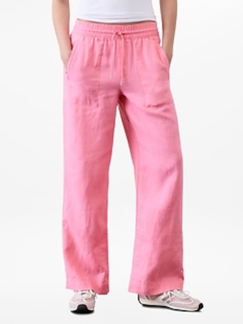 Retreat Linen High Rise Wide Leg Pant
