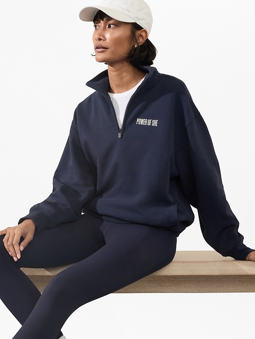 Image number 2 showing, Power of She 1/4 Zip Sweatshirt