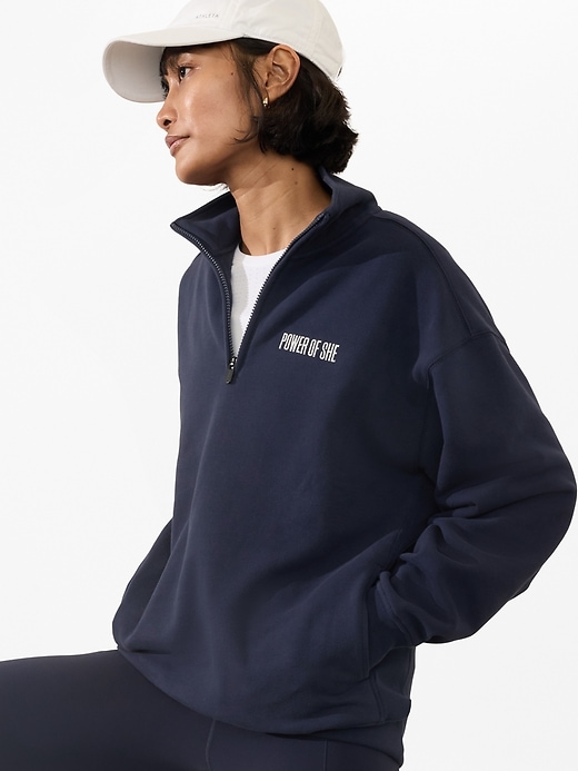 Image number 4 showing, Power of She 1/4 Zip Sweatshirt