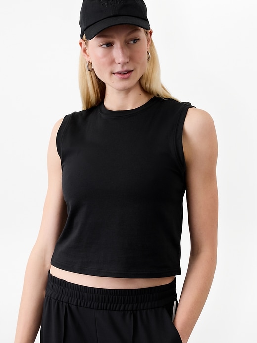 Image number 1 showing, True Cotton Crop Tank