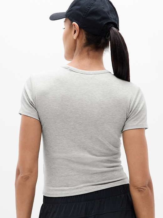 Image number 3 showing, Signature Rib Crop Tee