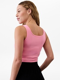 Signature Rib Square Crop Tank