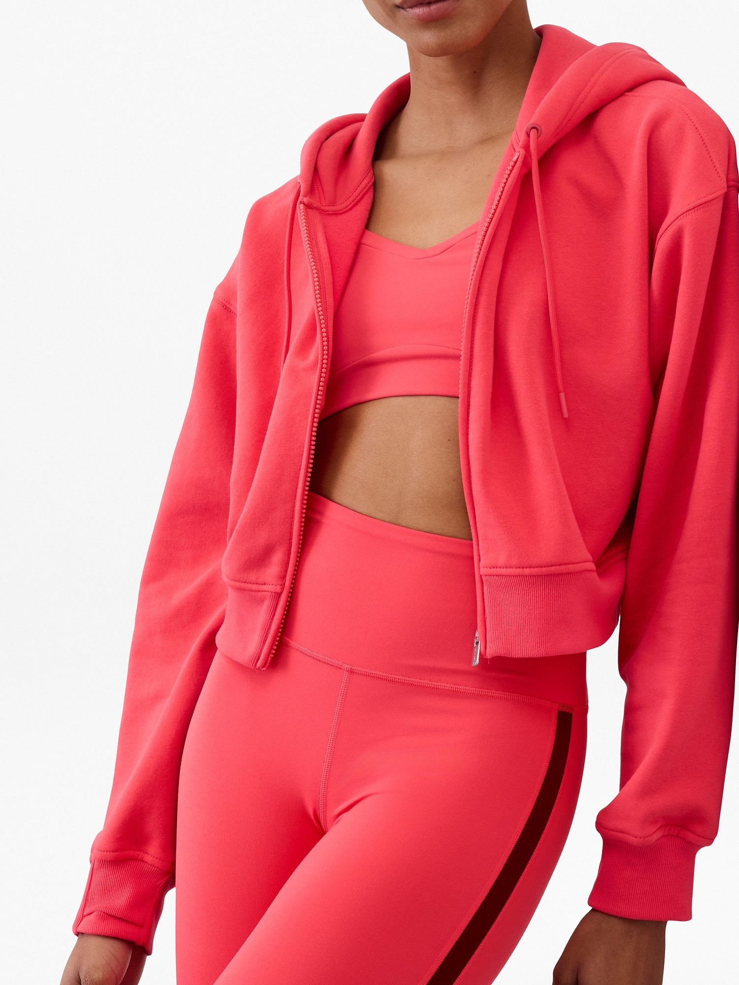 Forever Fleece Crop Full Zip