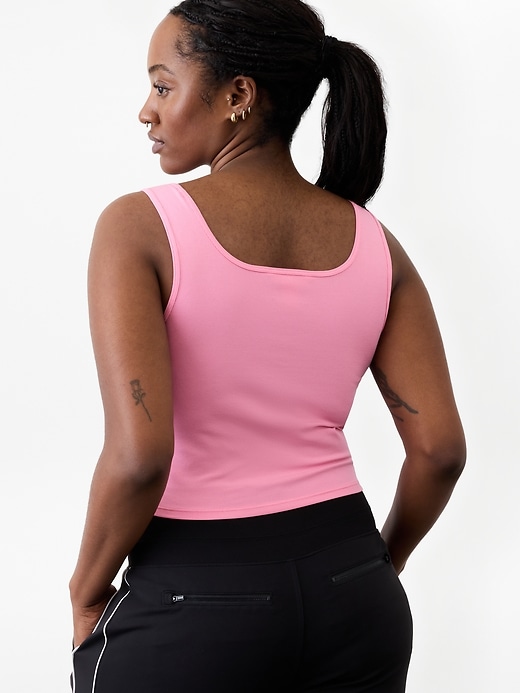 Image number 7 showing, Signature Rib Square Neck Crop Tank