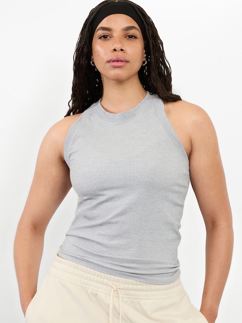 Renew Seamless Racerback Tank - Gray