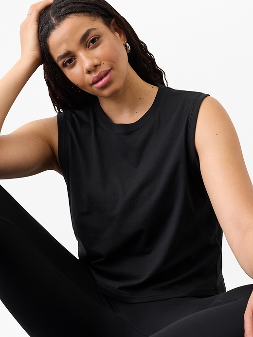 Image number 3 showing, True Cotton Crop Tank