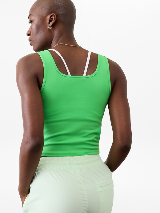 Image number 3 showing, Signature Rib Square Neck Crop Tank