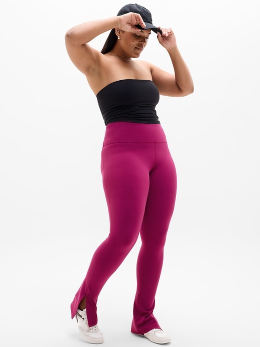 Image number 6 showing, Elation Ultra High Rise Split Slim Flare Pant