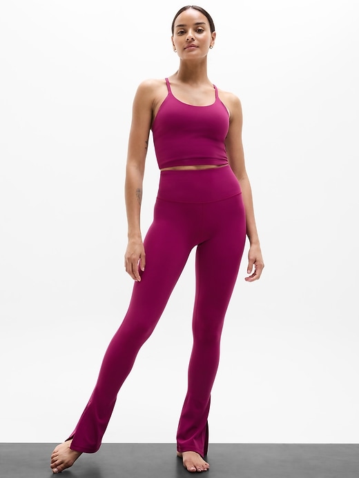 Image number 3 showing, Elation Ultra High Rise Split Slim Flare Pant