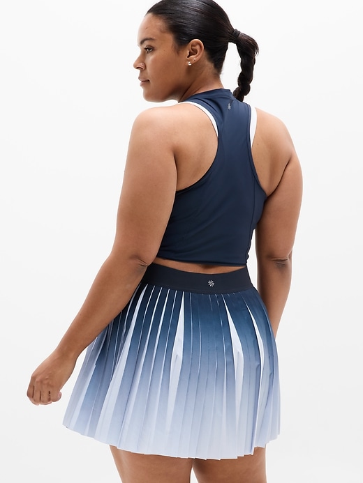 Image number 7 showing, Match Point High Rise Pleated Ombre 13 1/2" Skort