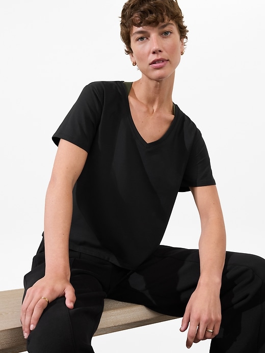Image number 6 showing, Essential V-Neck Tee