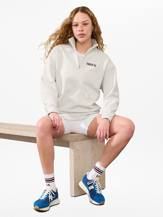 Image number 6 showing, Power of She Forever Fleece 1/4 Zip Sweatshirt
