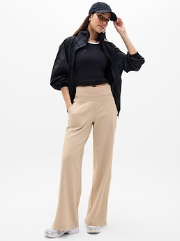 Venice High Rise Wide Leg Pant - Beige - image 2