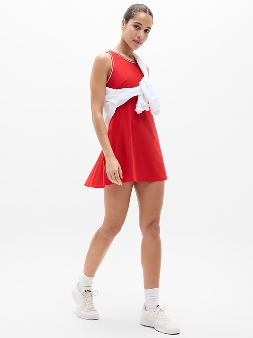 Image number 3 showing, Match Point Pleated Dress