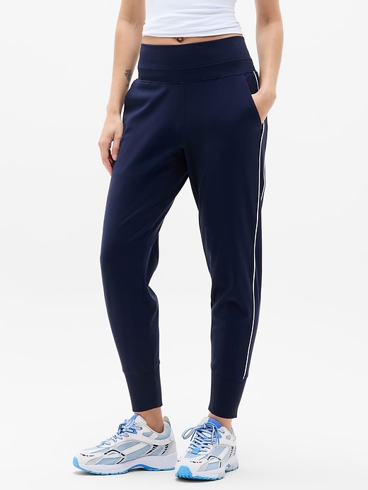 Image number 1 showing, Venice High Rise Track Stripe Jogger