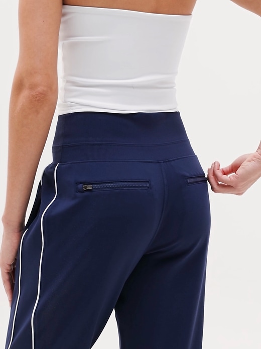 Image number 4 showing, Venice High Rise Track Stripe Jogger